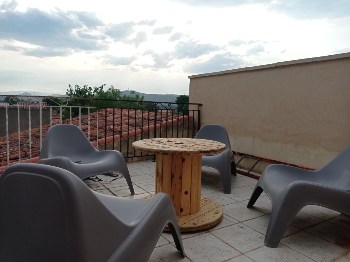 Maison De Charme Avec Patio Et Terrasse De Toit Estagel Exterior photo